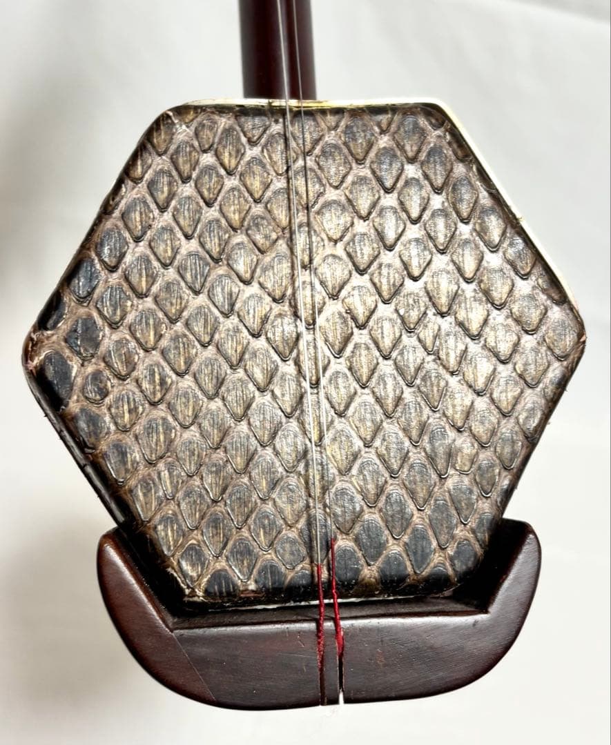 二胡 一式セット 中国蘇州 本皮製 付属品