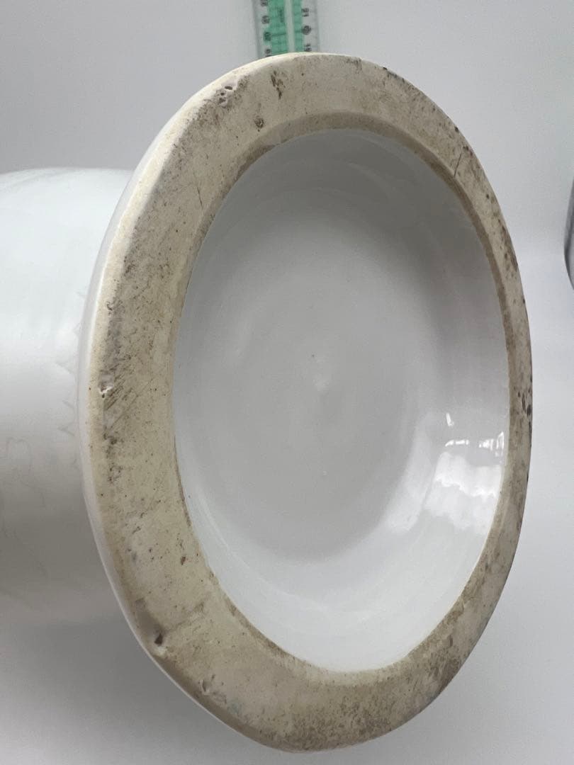 中国元明朝染付白釉龍文梅瓶染付骨董 美術品コレクション唐物江戸青磁アンティーク