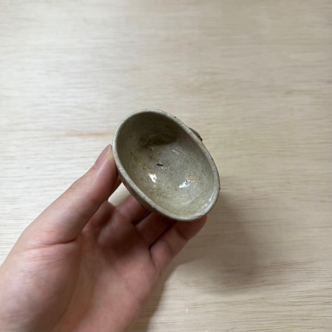 古美濃 古瀬戸 盃 小徳利 涙壺 灰釉 江戸時代 御深井 太白 古常滑 古美術
