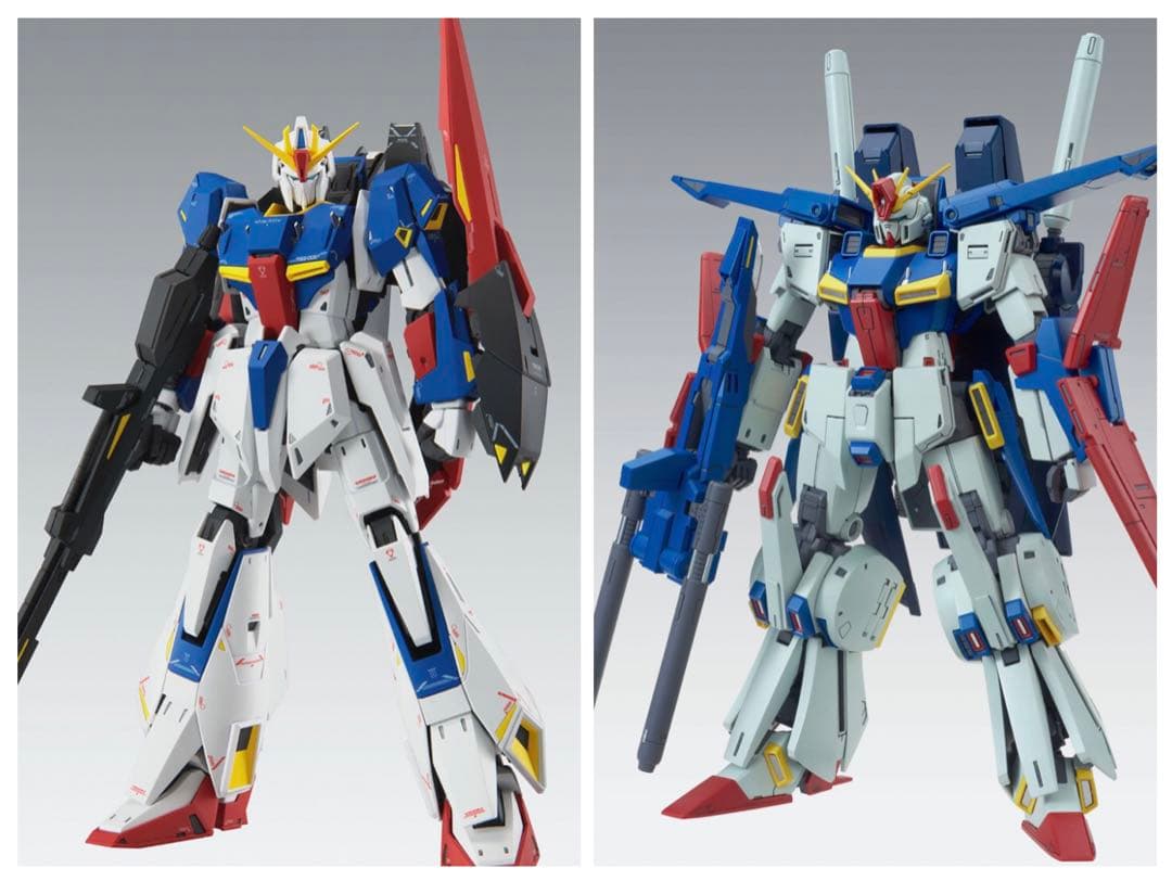 未組み立てMG Zガンダム & ZZガンダム Ver.Ka セット