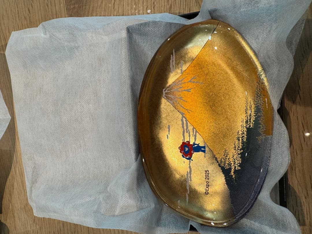 未開封　箔一　ミャクミャク　金箔 箔名画 ガラストレー　小皿　大阪万博 会場限定