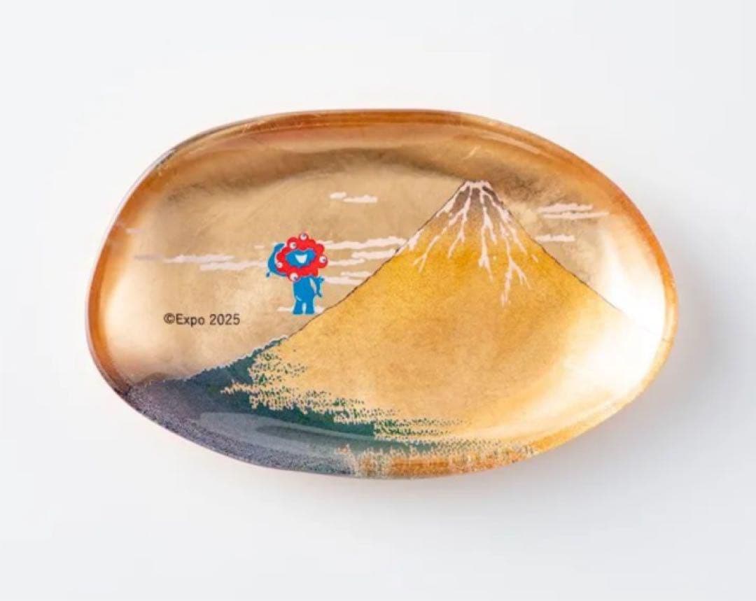 未開封 箔一 ミャクミャク 金箔 箔名画 ガラストレー 小皿 大阪万博