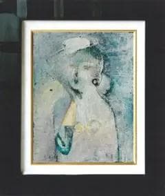 油絵 菅家令子 絵 絵画 インテリア uF6-071802 人物 女性像