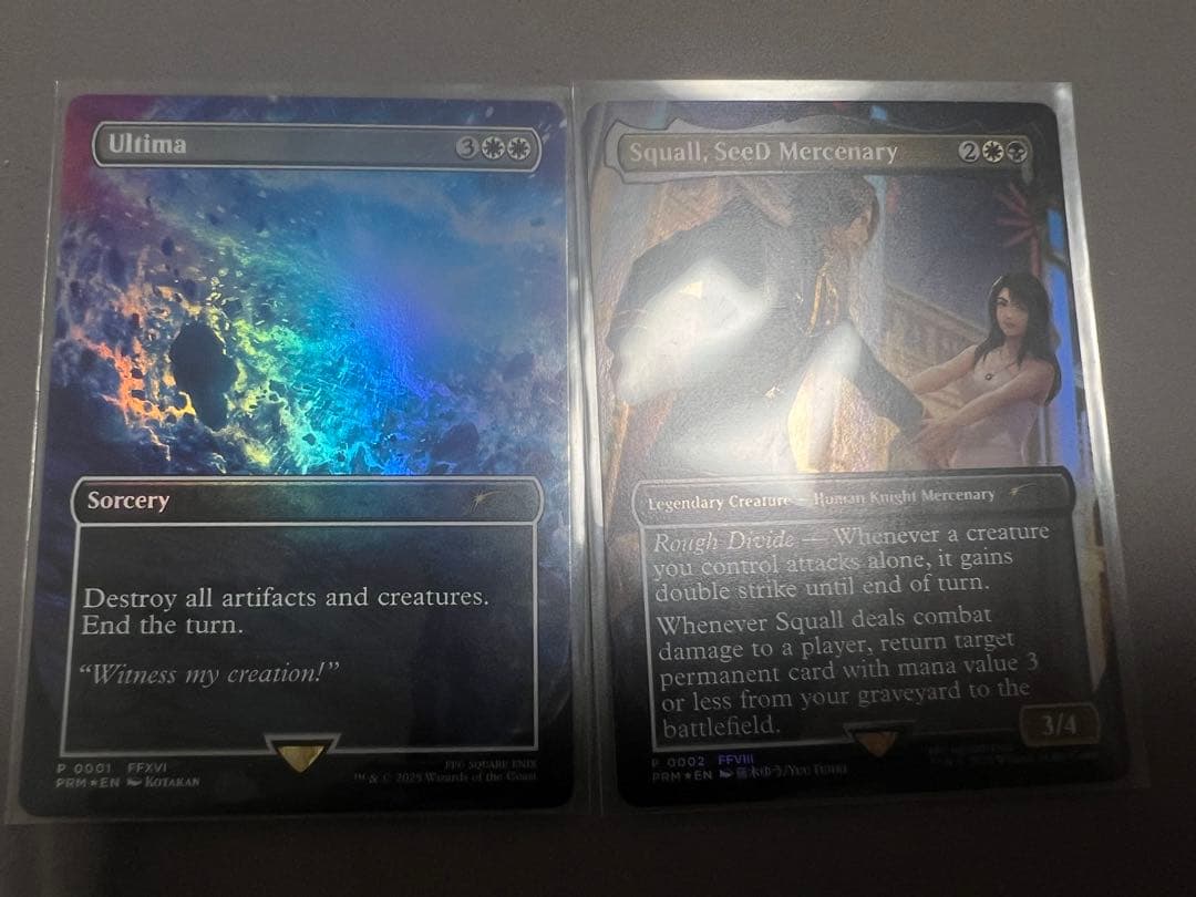 MTG SeeDの傭兵スコール 古代魔法アルテマ2枚セット　プロモ SeeDの傭兵、スコール 古代魔法「アルテマ」 プロモ 2枚セット MTG