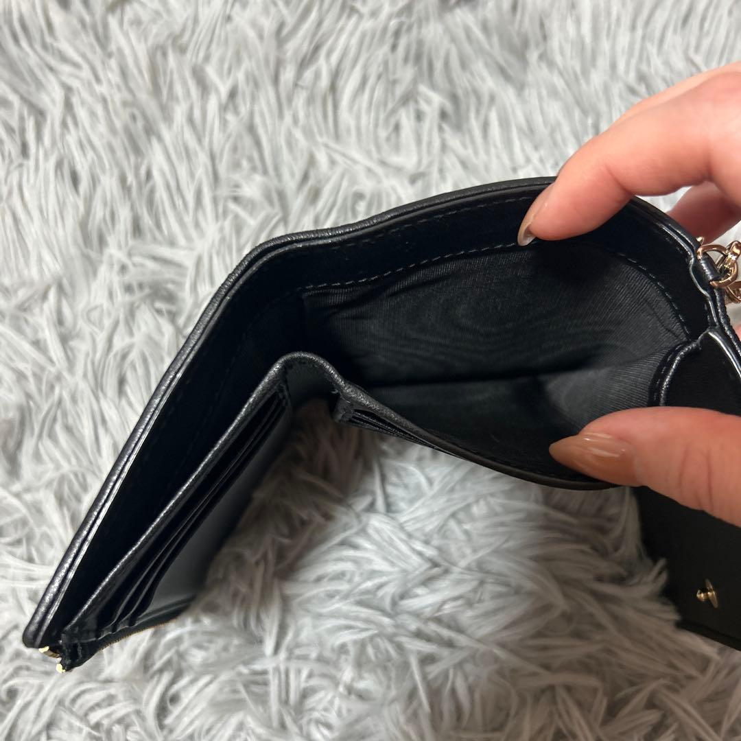 Christian Dior ブラック 三つ折り財布