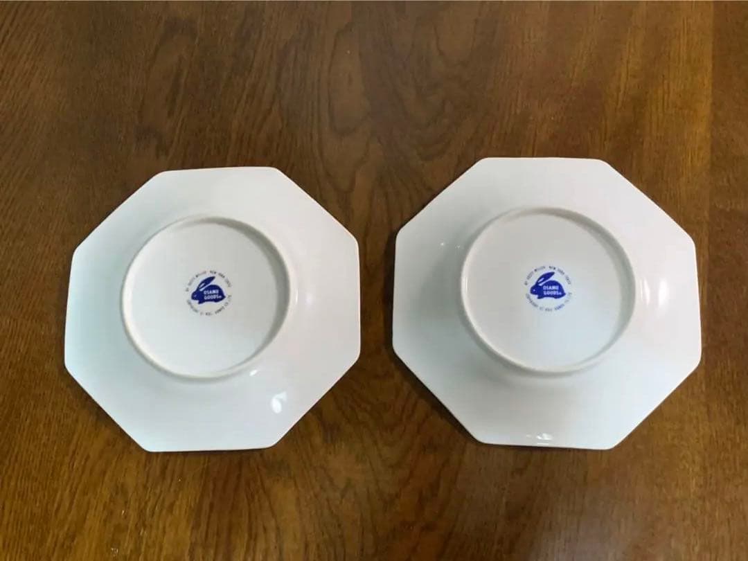 OSAMU GOODS 中華八角皿2枚セット 原田治 チャイナプレート ダスティ