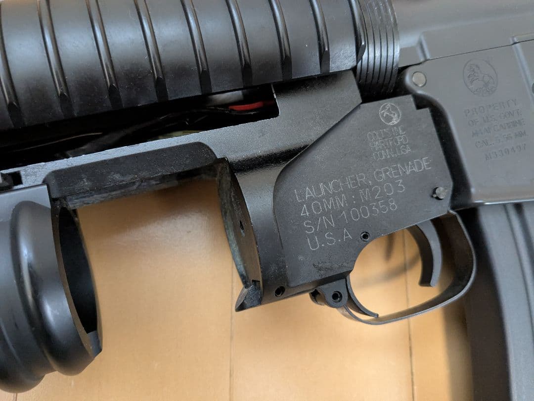 マルイ　M4 ris スタンダード　電動ガン　M203 グレネード　スコープ　付