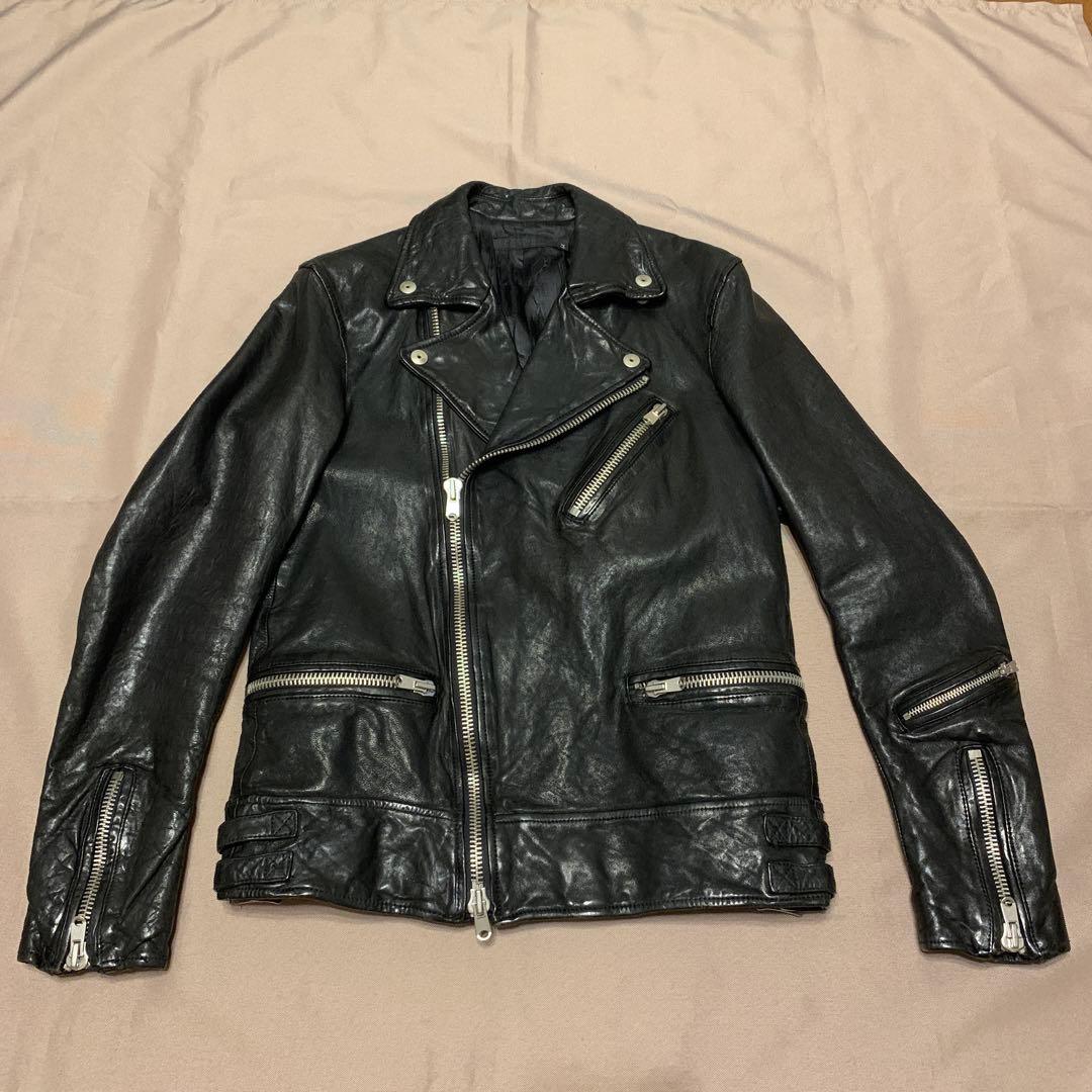フーガ ラムレザージャケット FUGA 革ジャン ダブルライダース 本革 羊