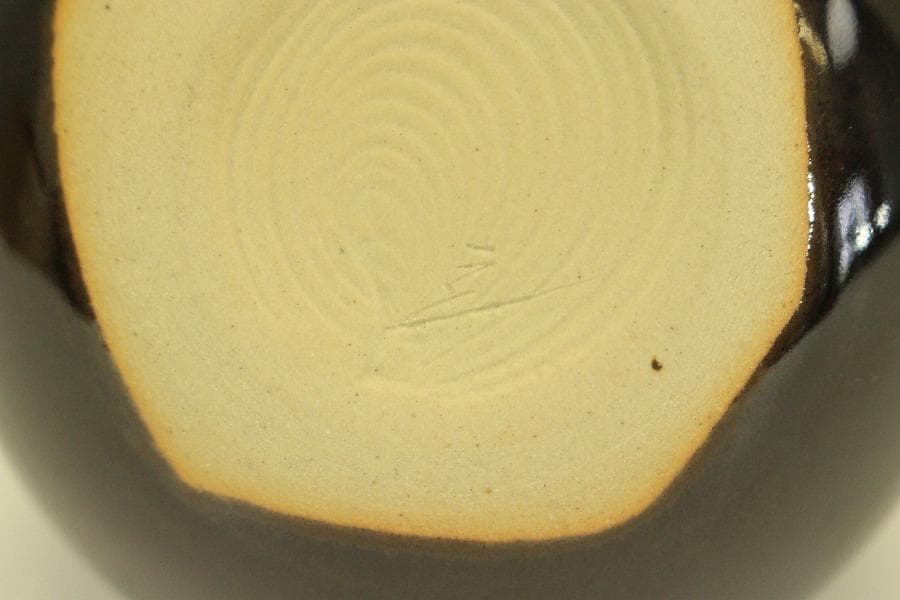 茶道具 大海 茶入 桶谷定一作 共箱(A780)