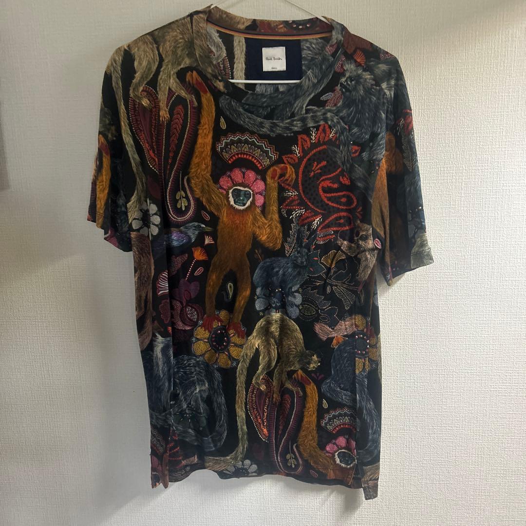 Paul Smith 多様な動物プリント Tシャツ S モンキー