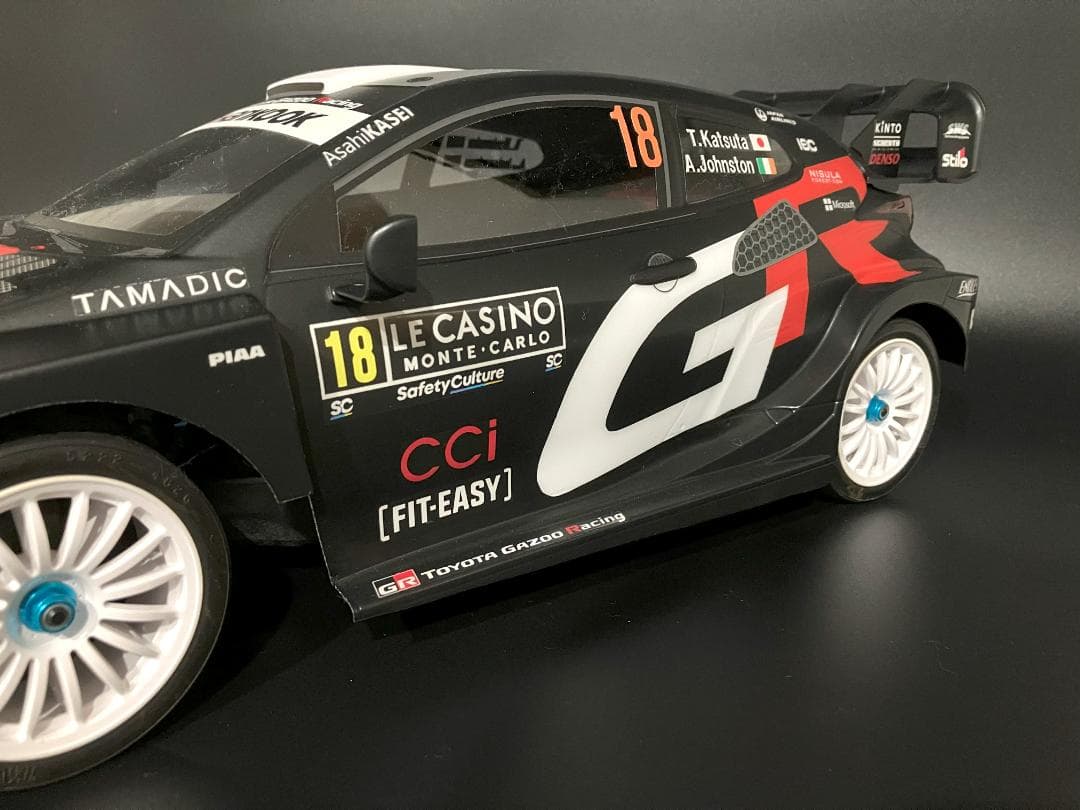 タミヤRCボディ ヤリス WRC2025 ラリーモンテカルロ 勝田選手 - メルカリ