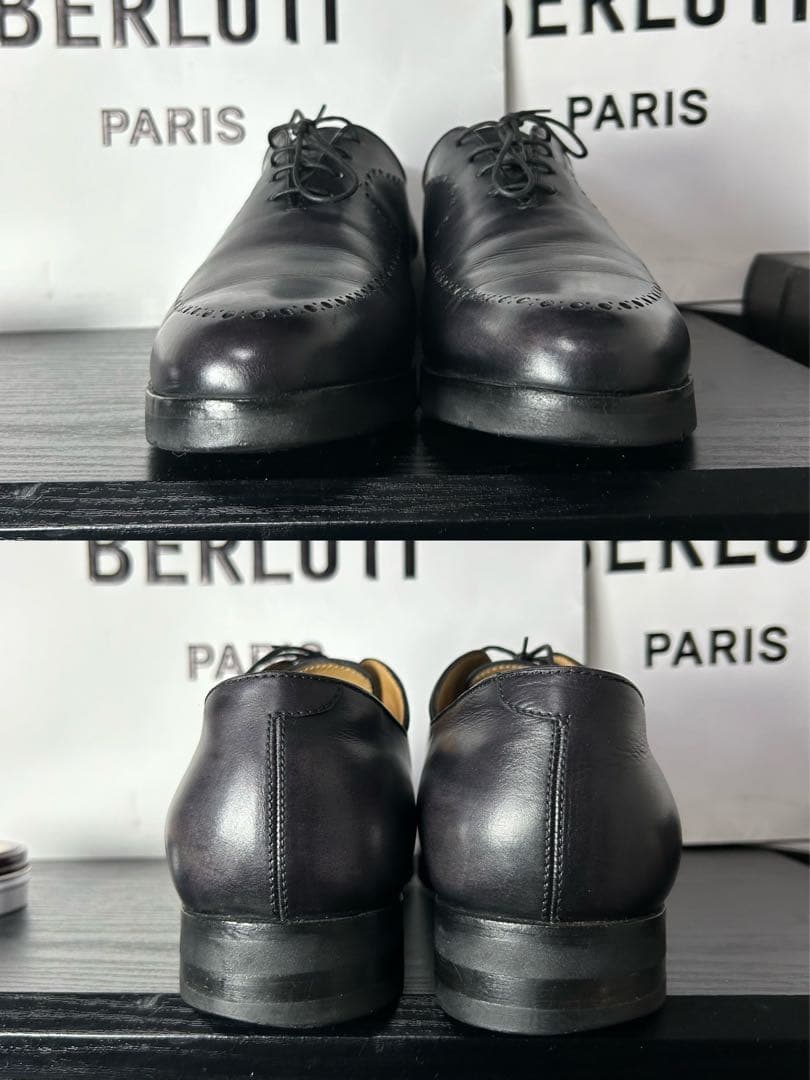 美品　Berluti ニューフィジオ ホールカット ドレスシューズ 10