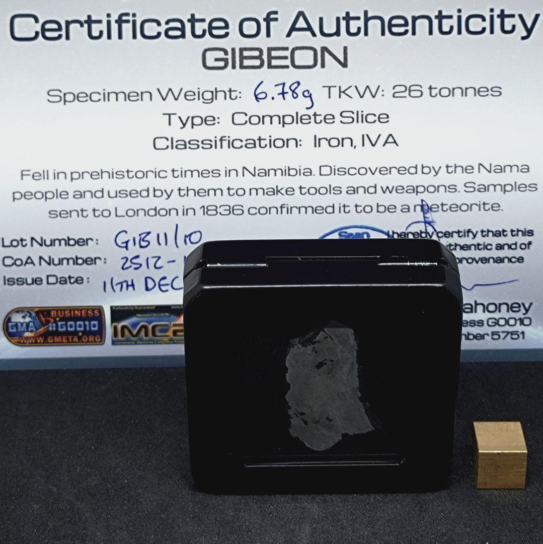 ギベオン隕石　(スライス)　6.78g