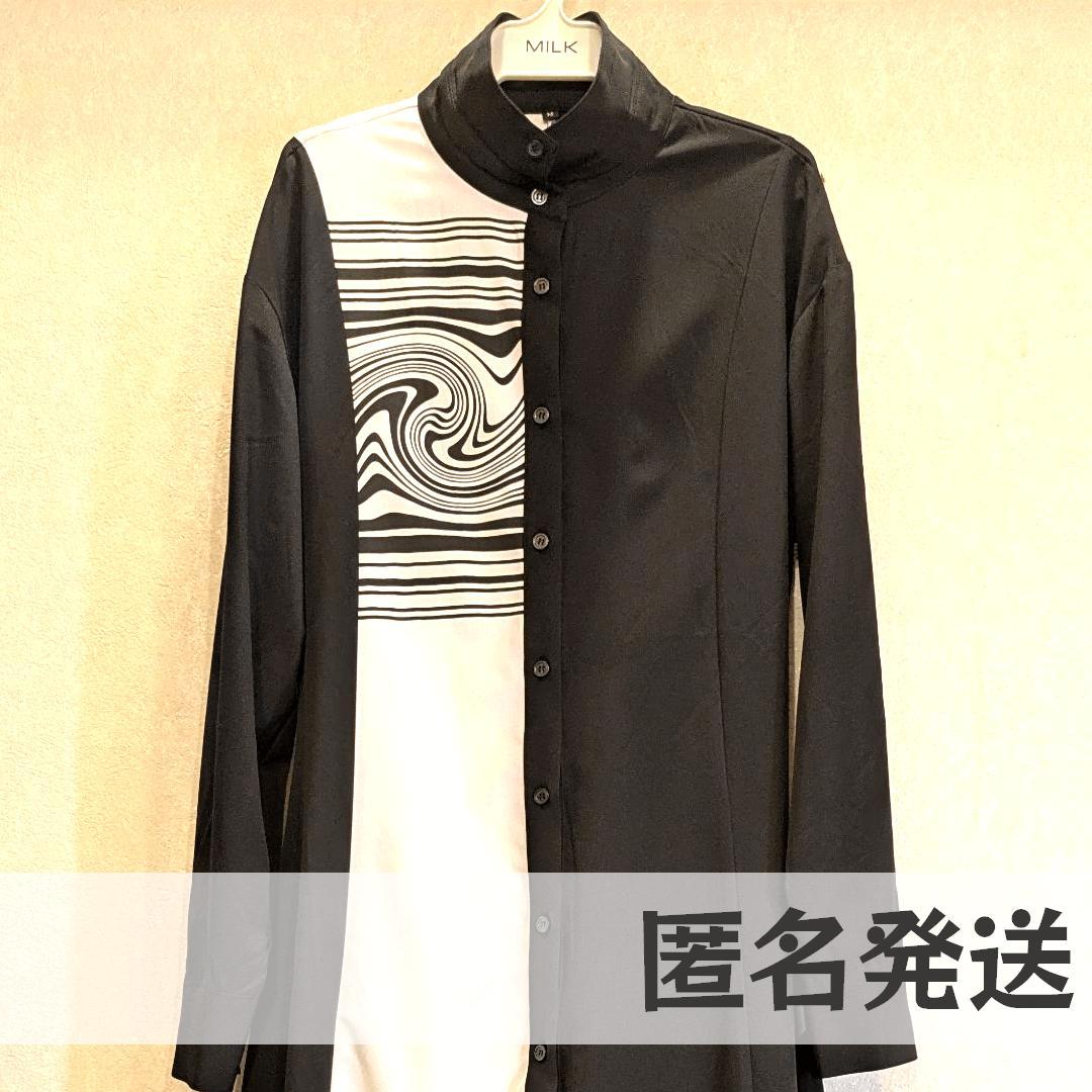 平沢進 核p-model オーバーサイズロングシャツ ブラック