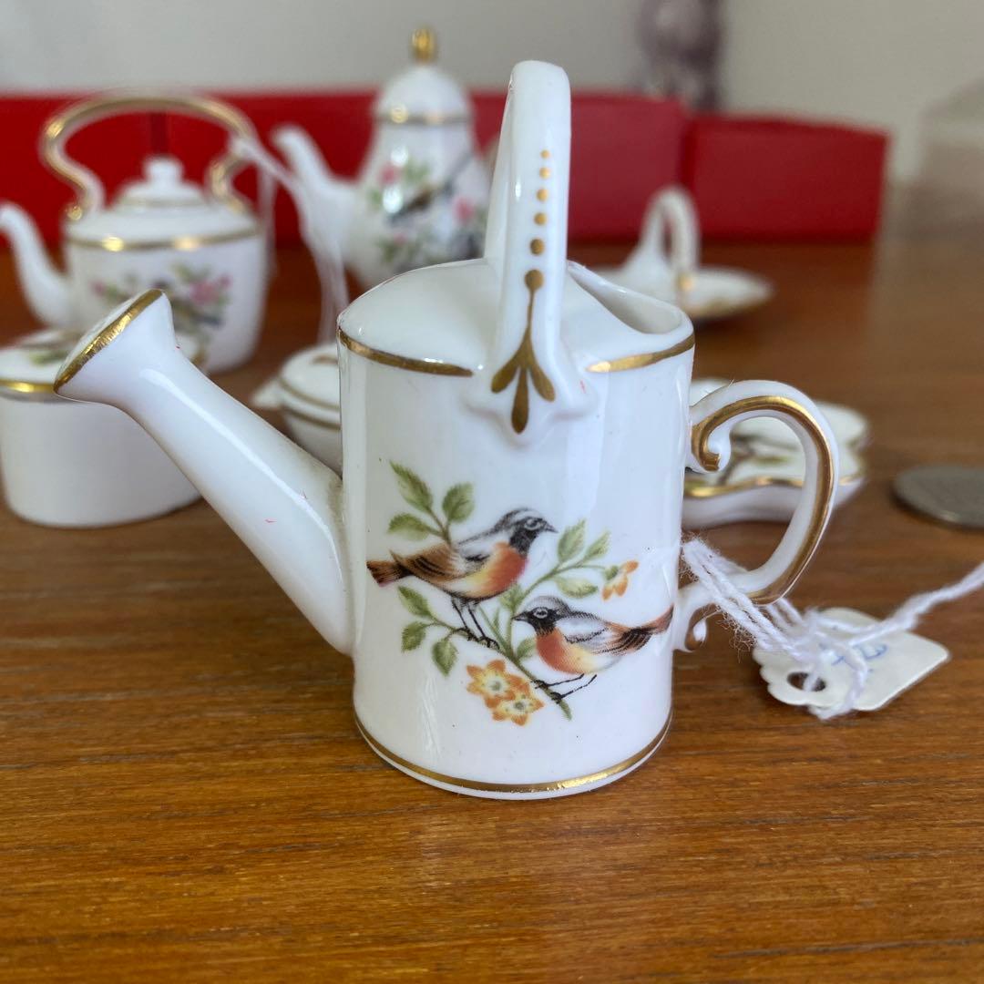 英国 スポード バード 野鳥 ミニチュア ロビン 6点セット 箱無し