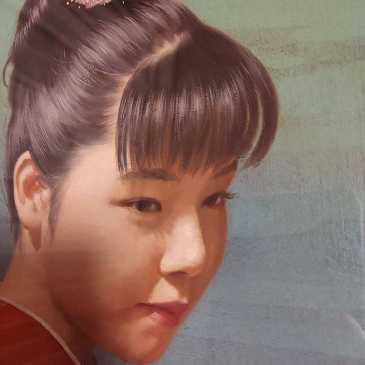 清水悦男絵画春風の行方原作油絵