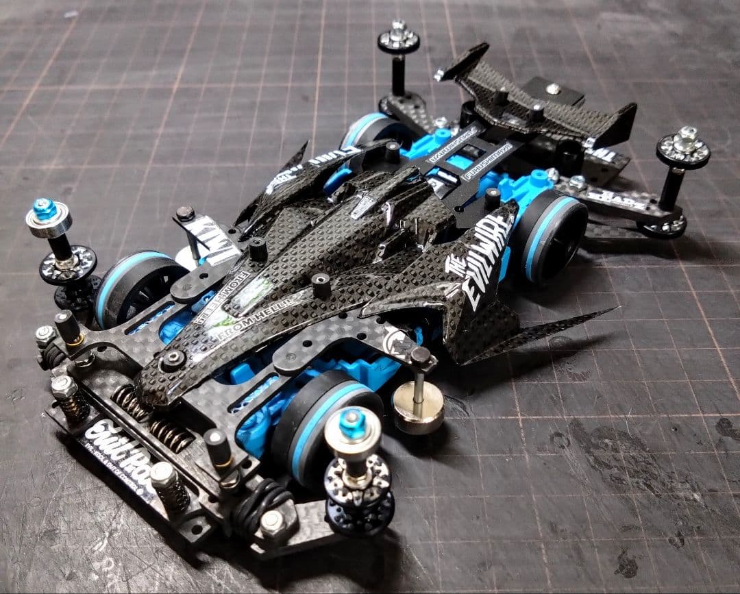 ミニ四駆 完成品 MSフレキ アバンテmk.Ⅲ アズール ミニ四駆 アバンテ MK3