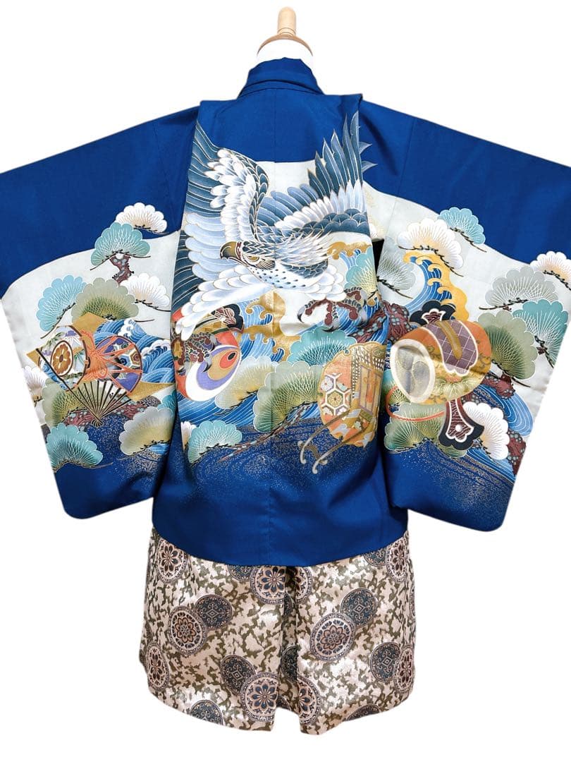 お買い得品♡七五三　5歳　男の子　フルセット　青系　紺色