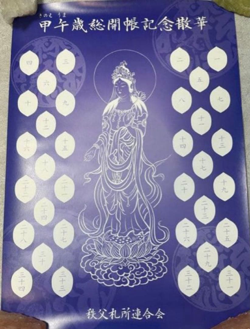 祈りの彩り 散華曼荼羅 秩父三十四箇所 60年に一度開かれる、