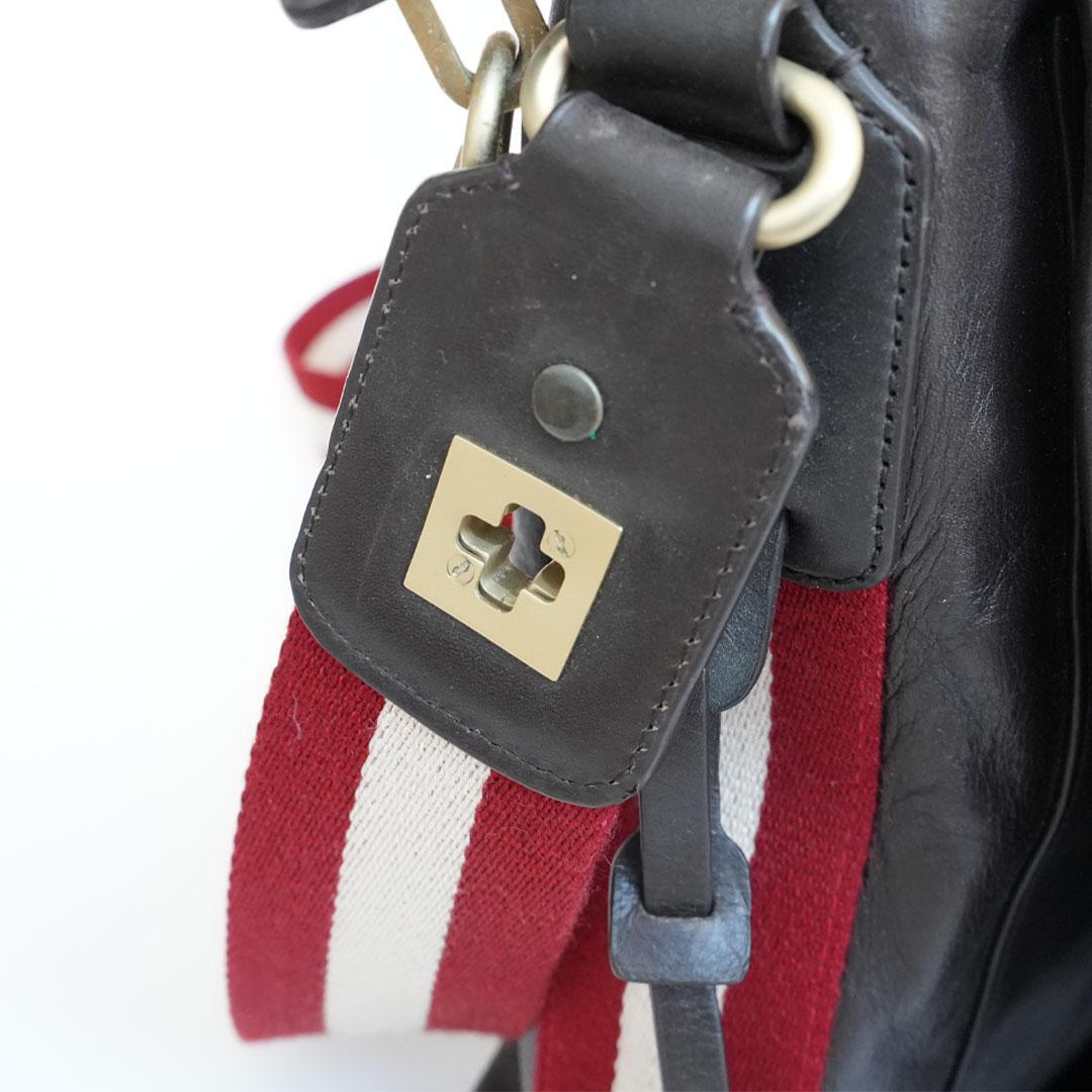 Bally バリー ショルダーバッグ レザー トローブ ビジネス 黒 メンズ