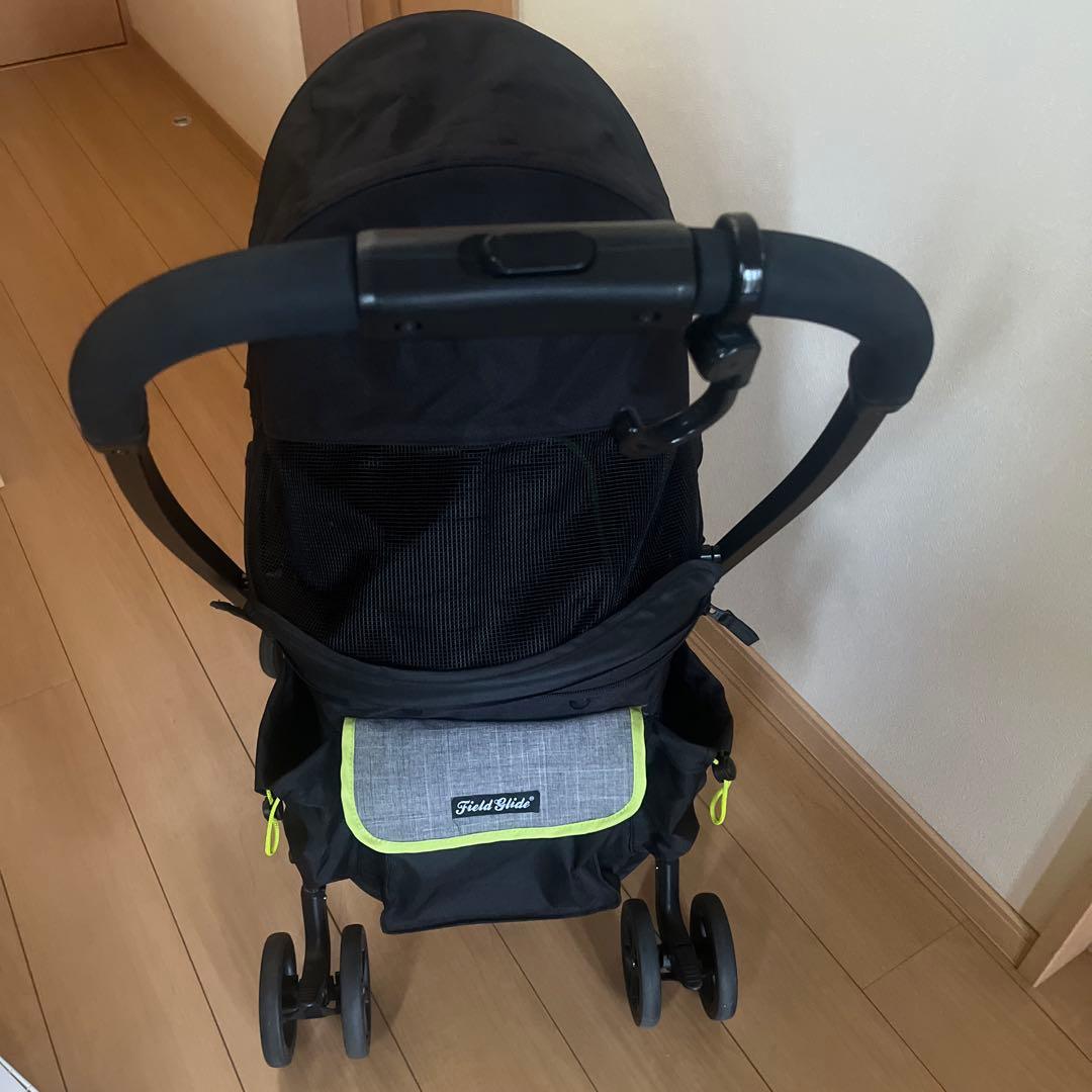 Field Slate ペットカート 黒/グレー/ネオンイエロー 割引