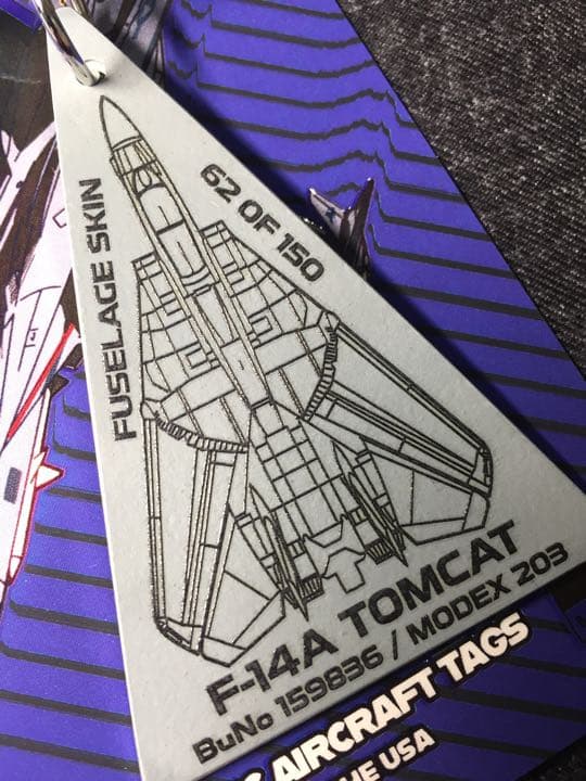 値下げしました F-14 戦闘機 フライトタグキーホルダー アメリカ海軍