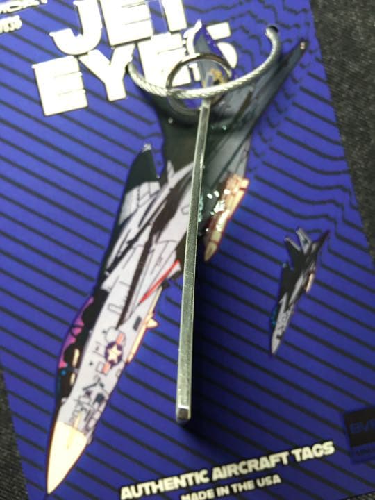 値下げしました F-14 戦闘機 フライトタグキーホルダー アメリカ海軍