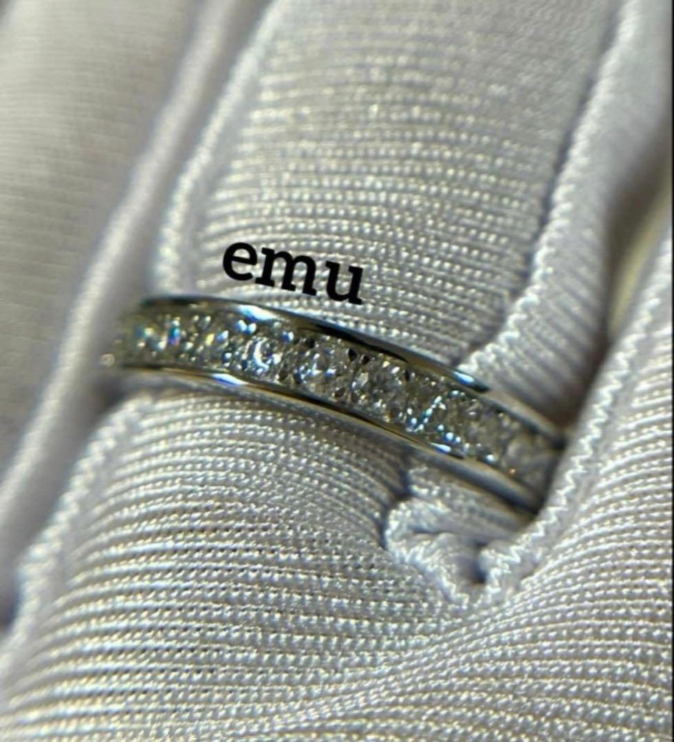 みかん様 / 最高級モアサナイト / フルエタニティリング / レール留め