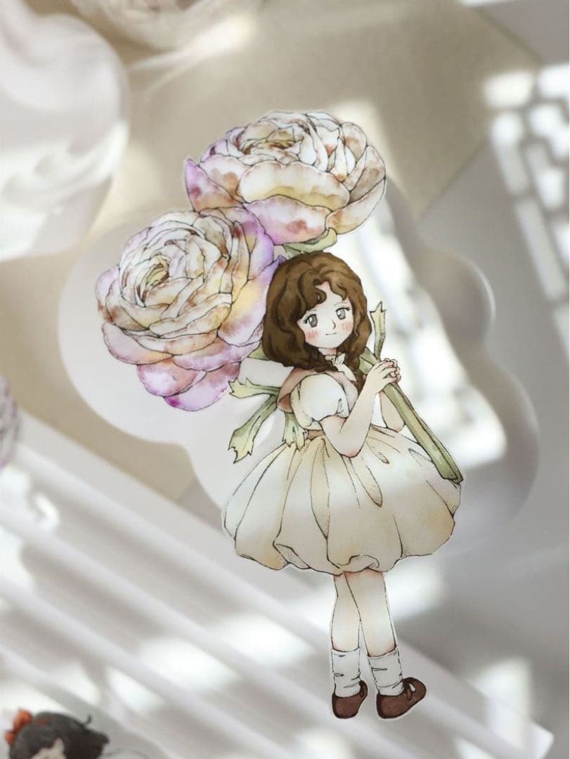 小白家文創《漫花飘》海外マスキングテープ　マステ 【1811】