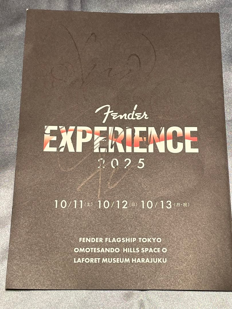 L'Arc〜en〜Ciel Ken 直筆サイン　Fender イベント2025