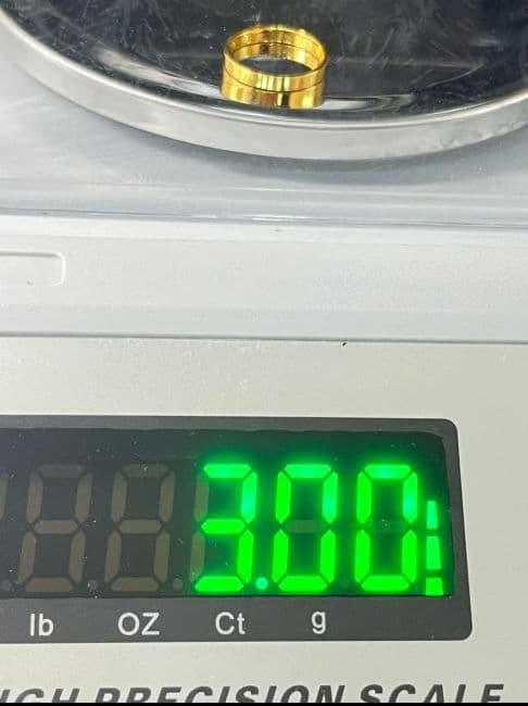 k18 幅広無地リング 指輪3.0g