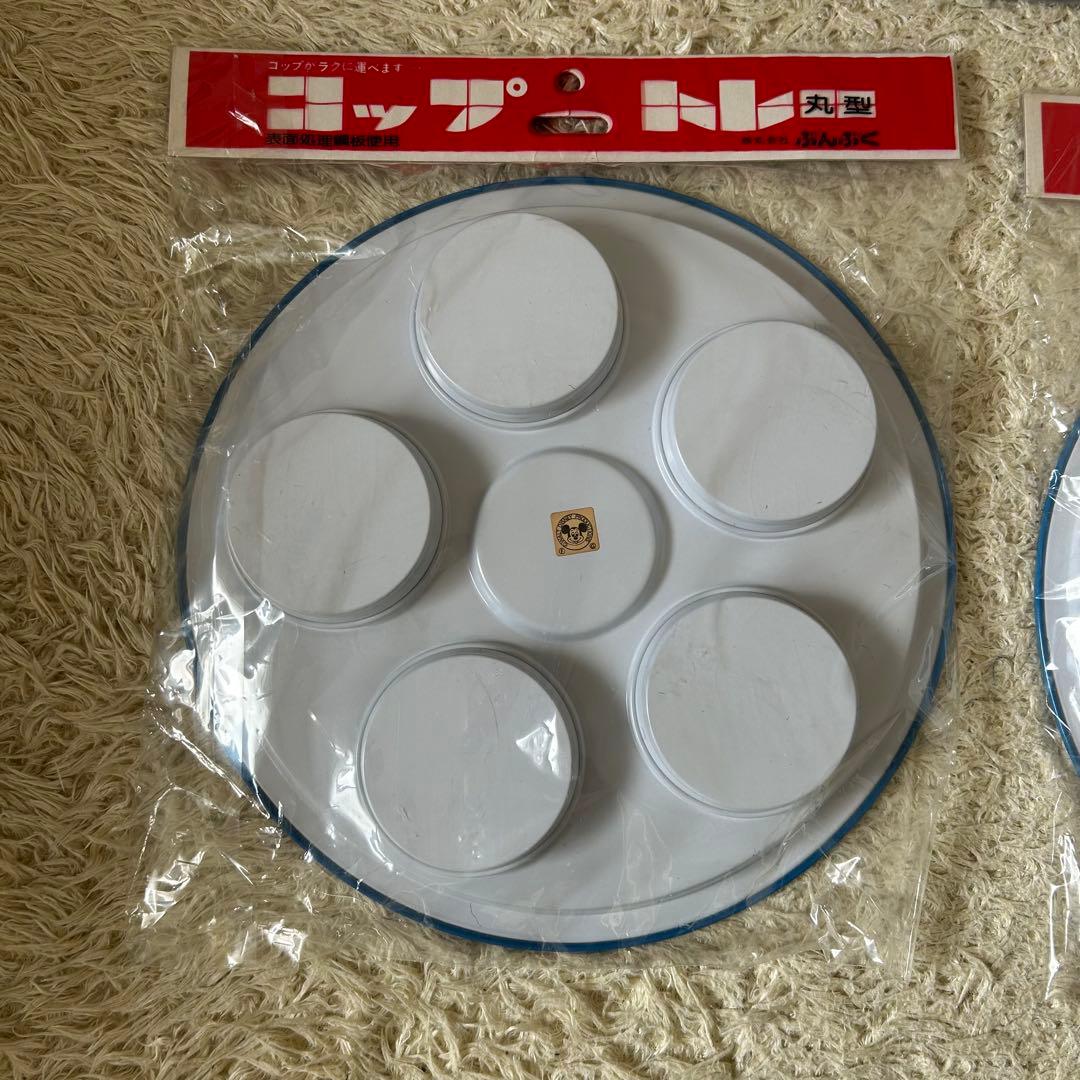 ディズニー❣️コップトレー　昭和レトロ　当時物　ウォルトディズニー　レア　ぶんぶく