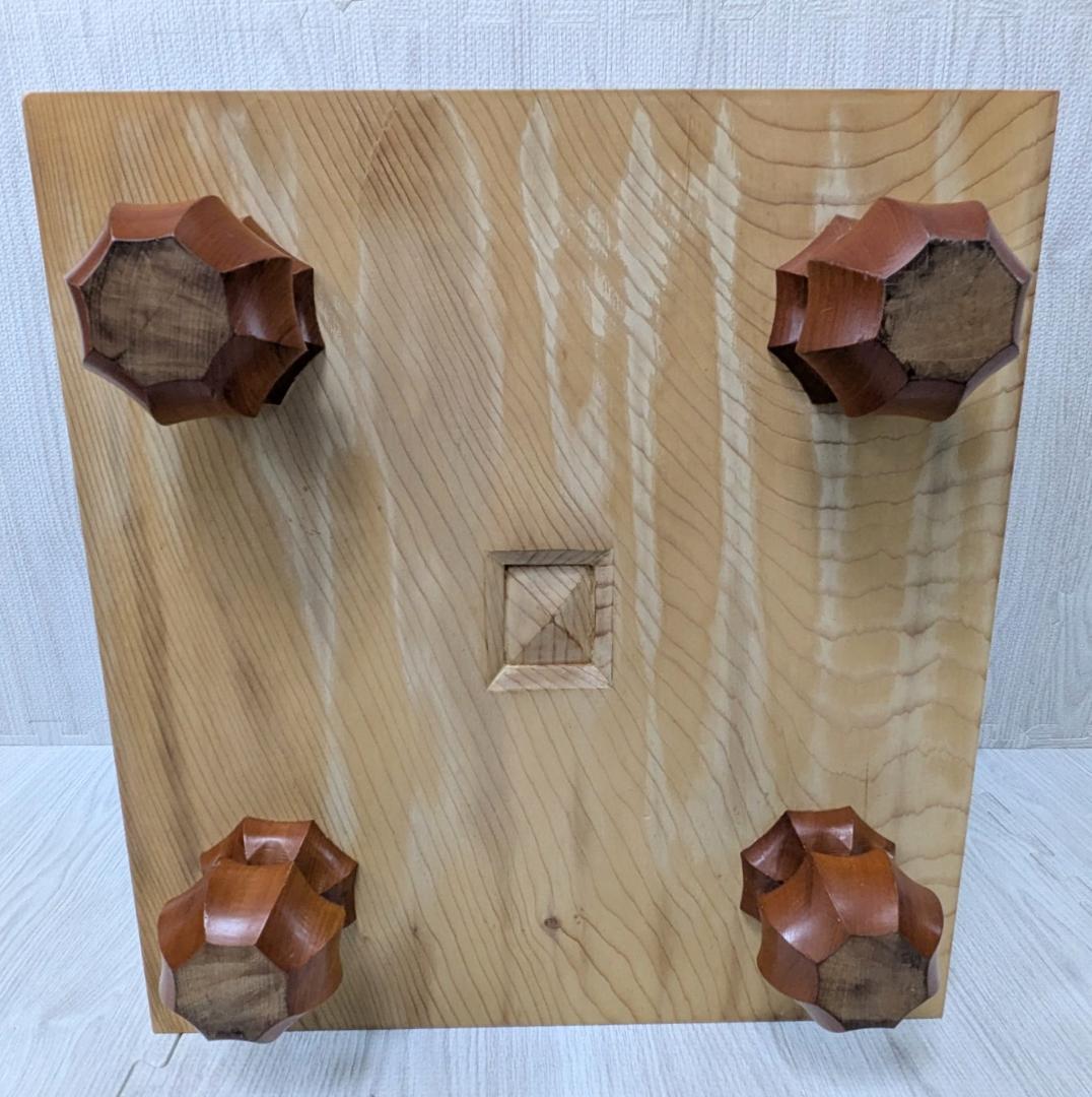 蛤碁石 40号 囲碁盤 碁笥 極厚 那智黒　8寸　たのメル便 へそ有り 脚付き