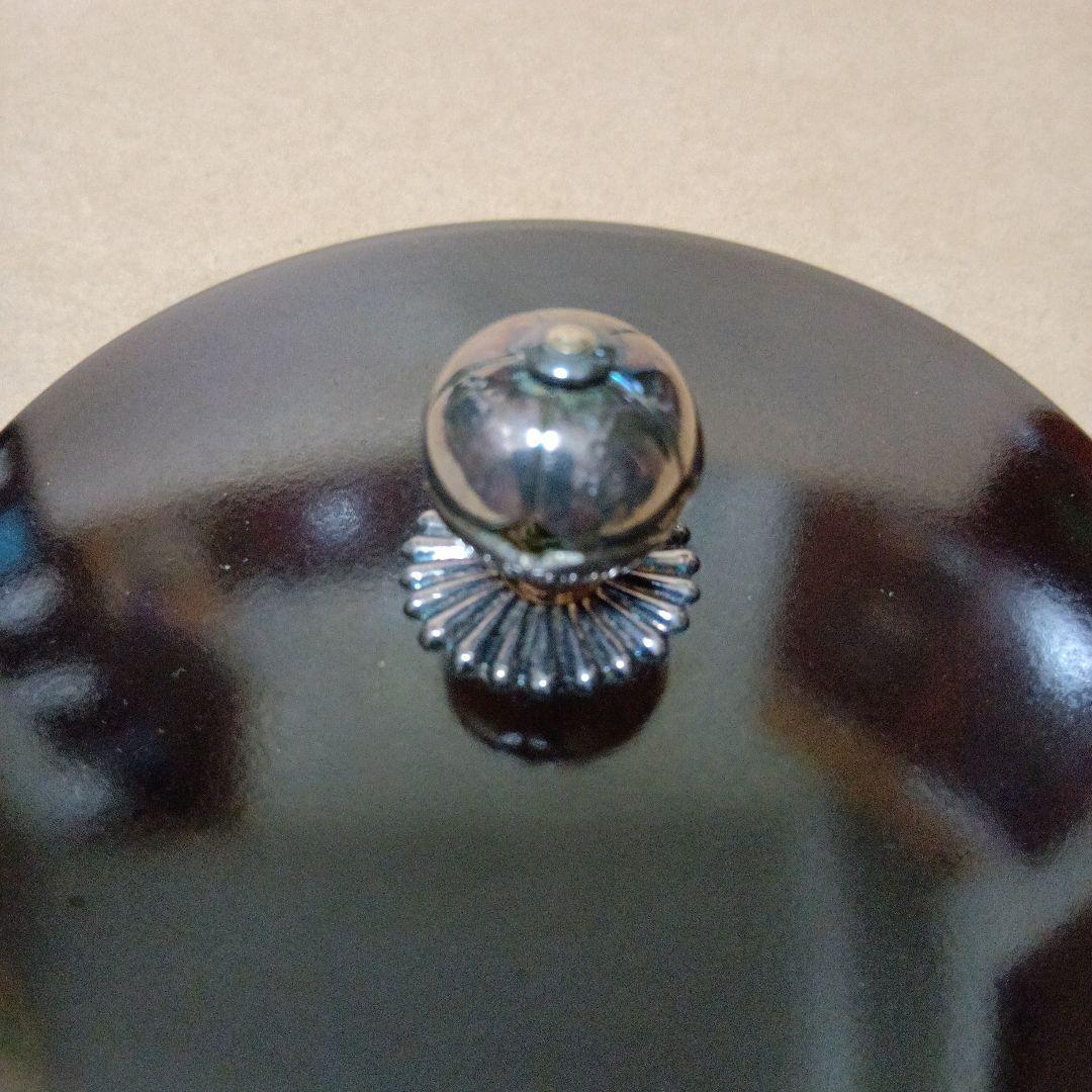 茶道具 鷺地紋真形釜