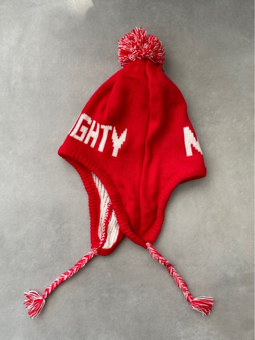 古着 ビンテージ 90s ニット帽 ビーニー 耳付きキャップ NICE 美品