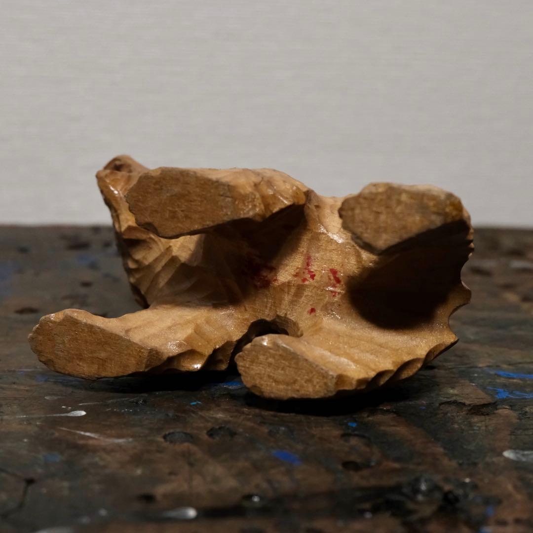 昭和レトロ 北海道 民藝 アイヌ 木彫熊 ガラス目 古道具 オブジェ