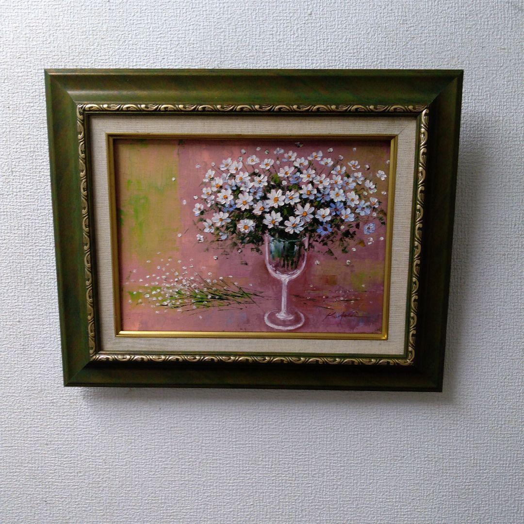 肉質油絵横6号額装仕上げ品