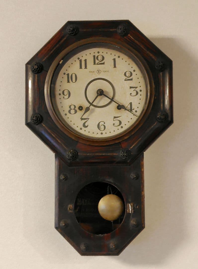 明治時代 アンティーク八角柱時計 林市兵衛 ボンボン柱時計 - メルカリ