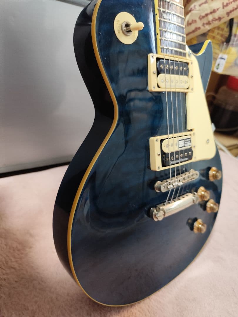 Edwardsレスポールエレキギター ブルー