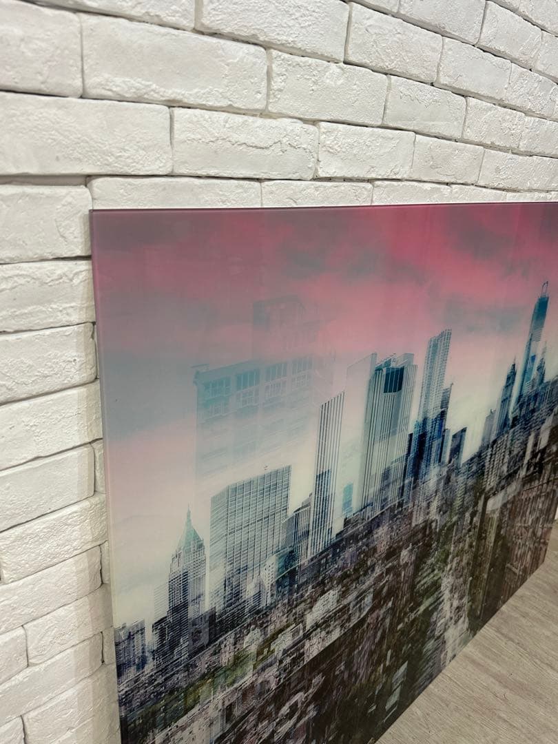 東京都23区配送無料】定価8万円 ガラスアート 絵 ポスター 飾り 160cm