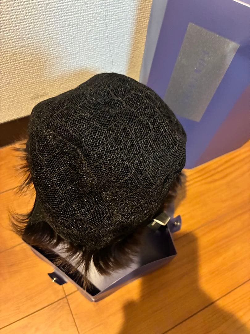 美品　フォンテーヌ　人毛ミックス　ウィッグ　ショート　医療用にも