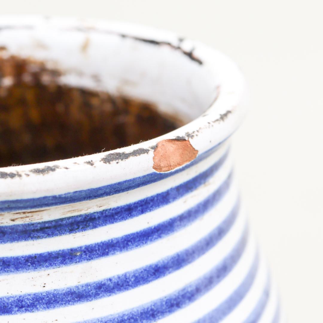 Maiolica アルバレッロ パルメット紋 モスタルダ 薬瓶 保存瓶 飾り壷