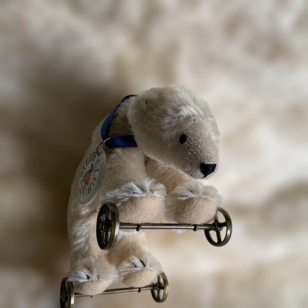 Steiff シュタイフ　車輪に乗る白熊（シュタイフクラブ限定）おまけ付き