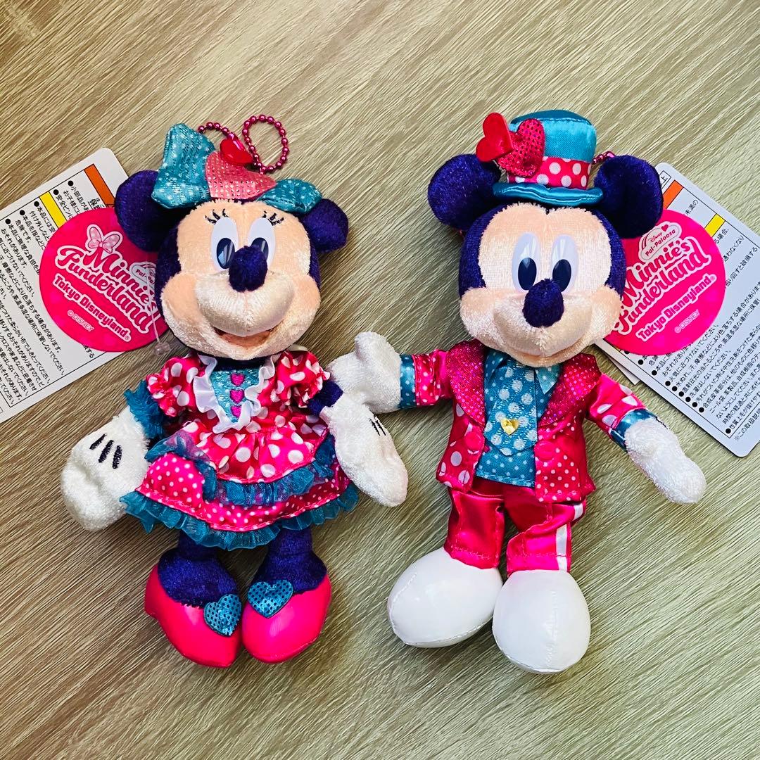 2個セット】 パルパルーザ ミニー ミッキー ぬいぐるみバッジ