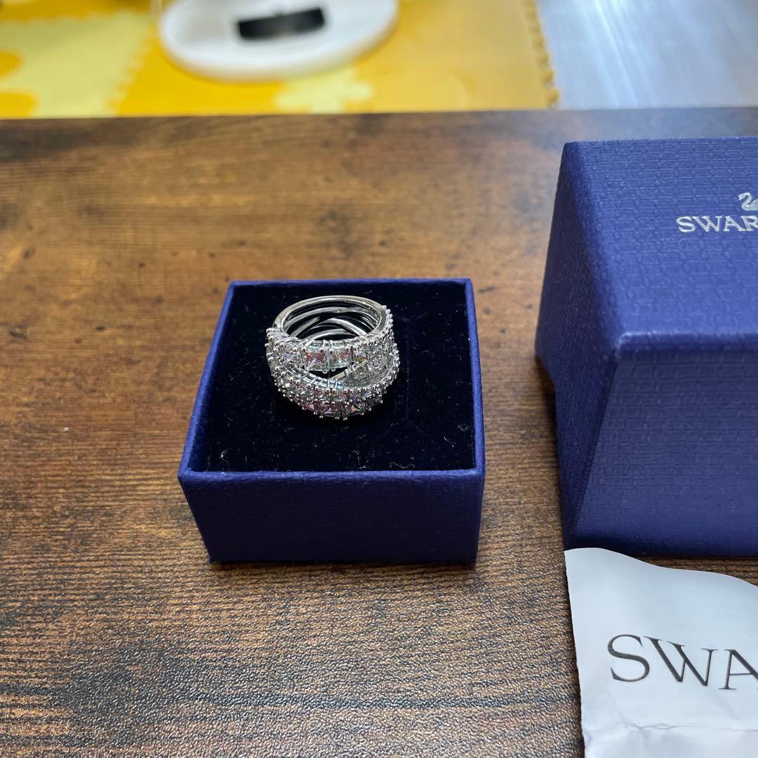 Swarovski シルバー 重ねリング