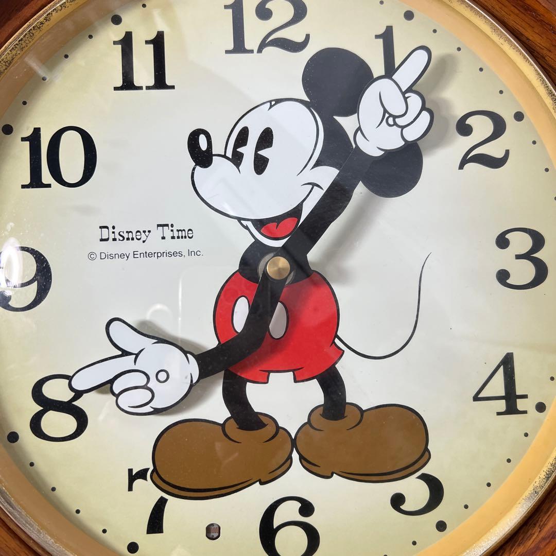 セイコー ディズニータイム ミッキーマウス 木製振り子時計　ディズニー