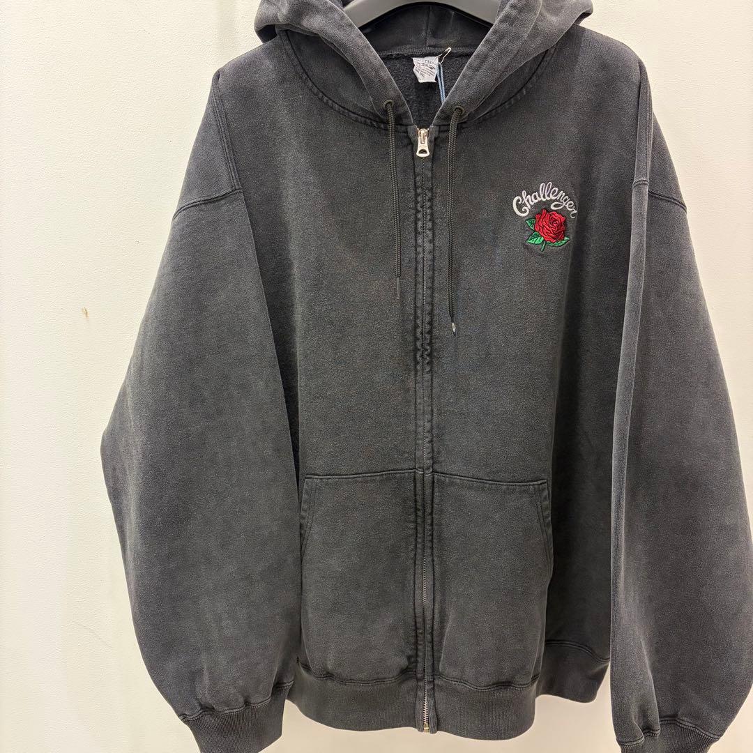 【XL】CHALLENGER ROSE ZIP HOODIE ジップパーカー