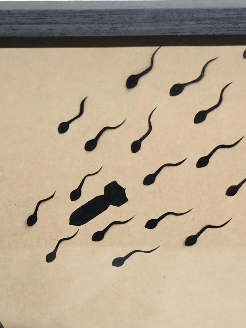 タビー　TABBY  紙にステンシル　スプレー　美品　箱付　現代アート