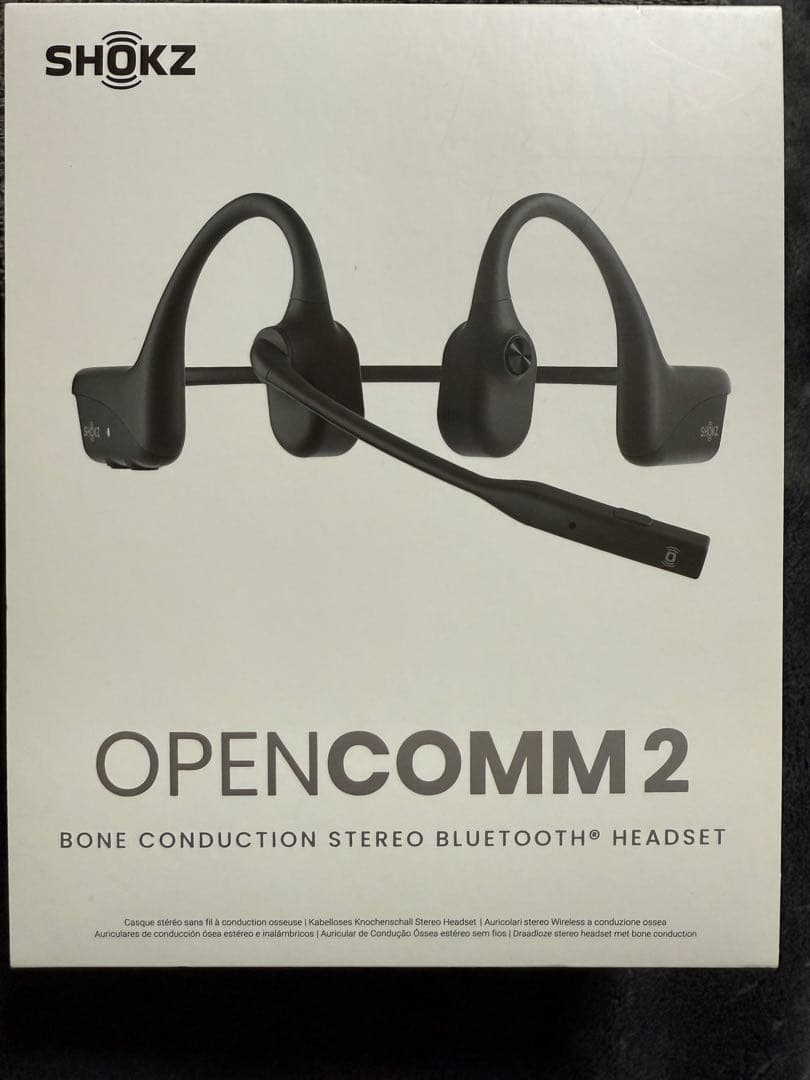 SHOKZ OPENCOMM 2 骨伝導ヘッドセット ブラック