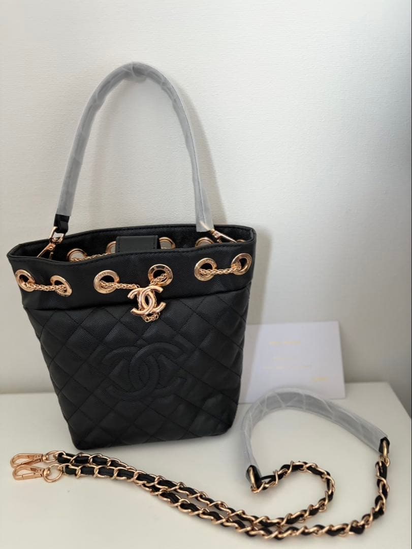 CHANEL ショルダーバッグ 2way 巾着 ノベルティ 非売品 ギフト 黒